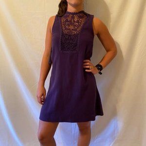 Free People Dress with Crochet Front Panel